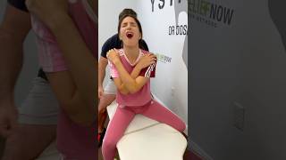 Super LOUD Cracks FIXED Her Low Back Pain asmr chiropractic shorts [upl. by Roselyn]