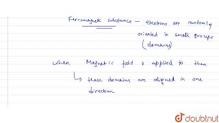 A ferromagnetic substance becomes a permanent magnet when it is placed in a magnetic field because [upl. by Haya]