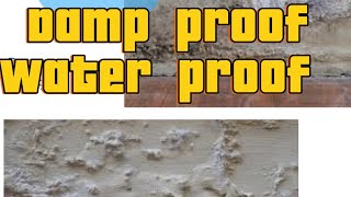 How to water proof  damp proof work  what is damp proof [upl. by Lombardi135]