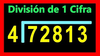 ✅👉 Divisiones de 1 Cifra Afuera y 5 Adentro ✅Como Dividir por 1 Cifra [upl. by Gardy]