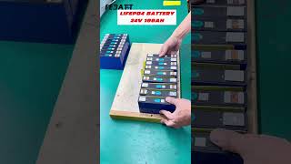 24V 100Ah lifepo4 lithium battery pack Immersive assembly line lithiumbatteryfactory batterypack [upl. by Petula]