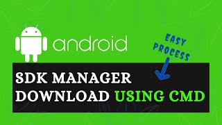 Android SDK Manager Download using Command line in Windows 7  8  10  11 without android studio [upl. by Wales568]