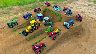 Mini tractor trolley parking videos  tractor jcb video  tractor video gadiMrDevCreators [upl. by Ripp]