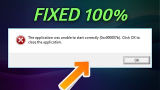 The Application Was Unable to Start Correctly 0xc00007b Windows 10 [upl. by Owades]