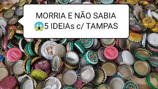 DIY DO LIXO AO LUXO COM TAMPAS DE GARRAFAS 5 ARTESANATOS FAÇA E VENDA 🤑 DECORE ORGANIZE RECICLA [upl. by Farley]