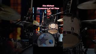 The Richest Drummers of All Time shorts thebeatles rockstar [upl. by Enyalb]