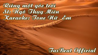 Karaoke Riêng một góc trời  Tone Nữ  Rhumba  TAS BEAT [upl. by Nivalc24]