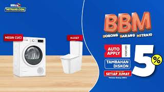 Tambahan Diskon 5 Tiap Jumat  Promo BBM Borong Barang Mitra10 [upl. by Suirradal]