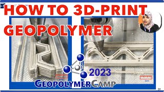 Additive Manufacturing of CeramicType Geopolymer 3DPrinting [upl. by Inaluiak]