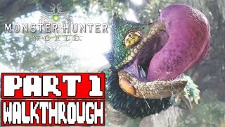 MONSTER HUNTER WORLD Gameplay Walkthrough Part 1  No Commentary [upl. by Eened]