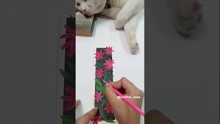 DIY aesthetic bookmark😱🌼crafterzoya artandcraft diy trendingshorts painting viralshorts yt [upl. by Mongeau286]