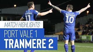 Match Highlights  Port Vale v Tranmere Rovers  Sky Bet League Two [upl. by Nyladnar960]