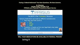 MEDICATION AVAILABILITY IN FEDERAL PRISON AND THE SECOND LOOK ACT [upl. by Nwahsir259]