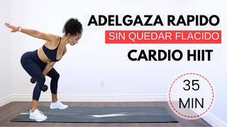 Rutina para ADELGAZAR rápido sin quedar Flácido 🔥  Rutina de cuerpo entero en casa [upl. by Palla]