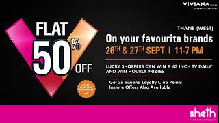 Flat 50 Off at Viviana Mall [upl. by Ahslek]