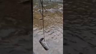 Attach cordage to Titanium Grayl bottle to lower into water grayl graylgeopress bushcraft [upl. by Lilly]