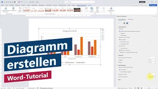 Diagramm erstellen und anpassen – WordTutorial [upl. by Cheung]