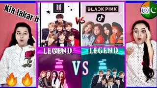 Pakistani Reaction On BTS Vs BLACKPINK Hindi TikTok Videos🔥 [upl. by Demb527]