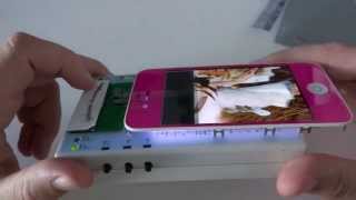 test ecran vitre tactile LCD iPhone 4 et 4s testeur machine iphoneboutiquecom [upl. by Jeffy]