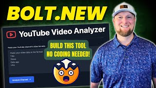 Boltnew How I Built a VIRAL YouTube Analytics Tool in 10 Minutes 🚀 [upl. by Noiram719]