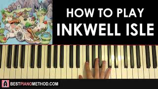 HOW TO PLAY  Cuphead  Inkwell Isle Piano Tutorial Lesson [upl. by Beeck999]