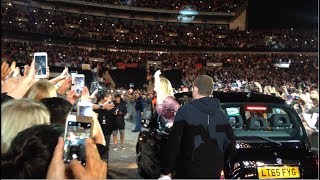 ADELE Leaving the Stage in a BLACK CAB  Wembley Stadium 29 June [upl. by Helbonnah]