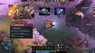 Dota 2 Pudge Offlane Amazing Blind Hook NEW 736 Patch [upl. by Ardnasirk]