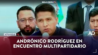 Andrónico Rodríguez en encuentro multipartidario [upl. by Ryun161]