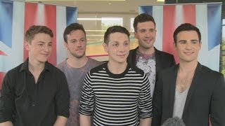 Britains Got Talent 2014 Collabro talk wanting to be in Glee and how they first met [upl. by Allred346]