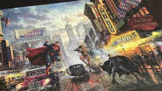 1000 Piece DC Comics Jigsaw Puzzle Time Lapse [upl. by Neirrad]