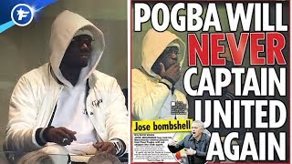 José Mourinho retire le brassard de capitaine à Paul Pogba  Revue de presse [upl. by Tnek149]