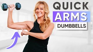 Best Toned Arms Dumbbell Workout for Over 50 [upl. by Landry]