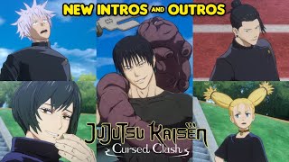 All Intros amp OutrosJujutsu Kaisen Cursed Clash New DLC JPN DUB [upl. by Toomay]