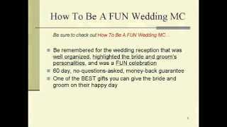 Memorable Wedding  How To Be A FUN Wedding MC [upl. by Harima]