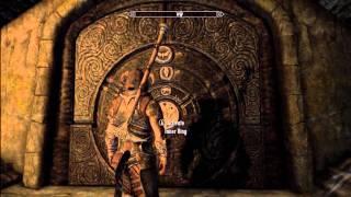 Skyrim Bleak Falls Barrow Puzzles Guide HD 1080p [upl. by Annahsal]