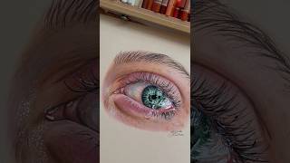 Speed drawing eyedrawing realisticart realisticeye coloredpencilart eyeart drawing eyedraw [upl. by Anselm]