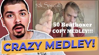 COLAPS REACTS  Remix  Copy Medley  50 Beatboxers [upl. by Eelarbed]