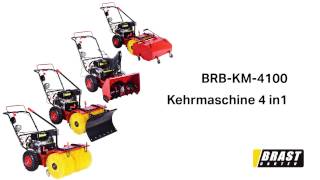 BRAST BRBKM4100 Kehrmaschine 4in1 65 PS 196cc ESTART [upl. by Shena]