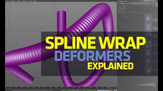 Cinema 4d Deformers  Spline wrap Deformer Explained [upl. by Rramahs468]