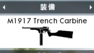 【BF1】これがTrench Carbineです。（M 1917 Trench Carbine） [upl. by Kelsey714]