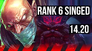 SINGED vs ORNN TOP  1117 Rank 6 Singed Legendary 700 games  KR Master  1420 [upl. by Chryste872]