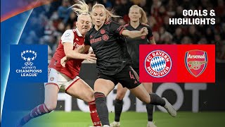 HIGHLIGHTS  FC Bayern München  Arsenal  UEFA Womens Champions League 202223 Deutsch [upl. by Denie682]