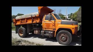 1983 Ford F700 dump truck for sale at auction  bidding closes September 13 2018 [upl. by Klemens]