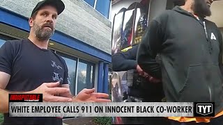 WATCH White Employee Calls Cops On Innocent Black Coworker Accuses Him Of Theft [upl. by Olemrac]