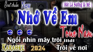 Nhớ Về Em Karaoke Tone Nam  SONG NGỮ  Beat Chuẩn Jimmii Nguyễn  QUÂN ORGAN [upl. by Etienne]