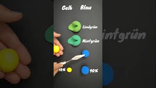 Gelb Vs blau Farbmischung befriedigendsatisfying colormixing asmr shorts [upl. by Ssidnac440]