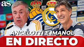 ANCELOTTI e IMANOL ALGUACIL EN DIRECTO  Rueda de prensa POSTERIOR al REAL SOCIEDAD  REAL MADRID [upl. by Ury]