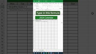 Create a 2024 Calendar in Excel Easy StepbyStep Tutorial [upl. by Editha977]