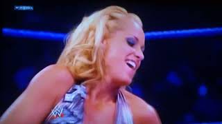 Melina vs Michelle McCool SmackDown September 18 2009 [upl. by Ahsiadal]