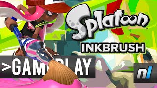 Splatoon Inkbrush Gameplay [upl. by Malamut]